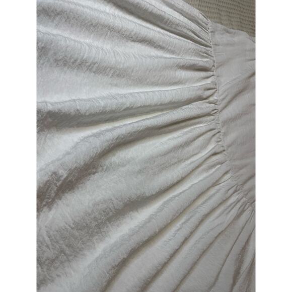 Young Fabulous and Broke White Draw String Waist Maxi Skirt Fit & Flare XS Boho - Picture 9 of 13